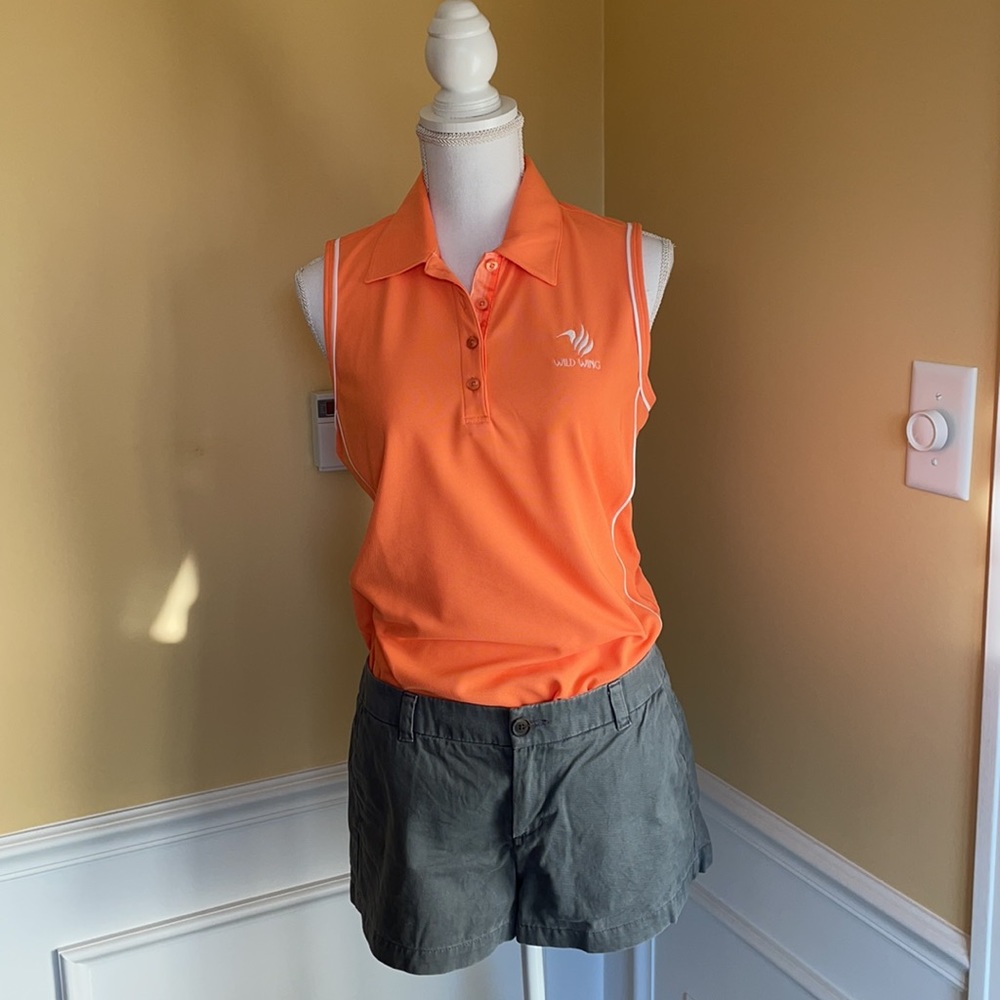 Greg Norman Ladies Orange Golf Polo